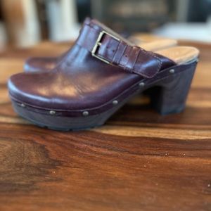 Clarks Artisan Ledella York convertible heeled clogs to slingbacks size 9